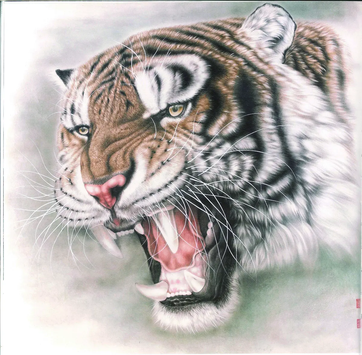 Traditional Tiger Painting