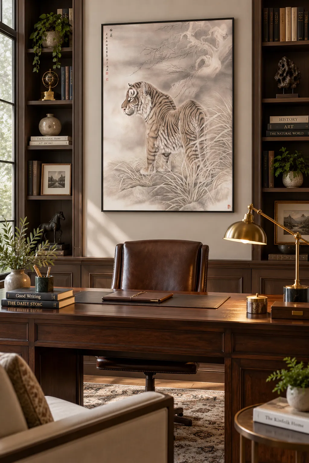 Divine Might Tiger | Snow Valley Ascending Painting tiger painting view 3