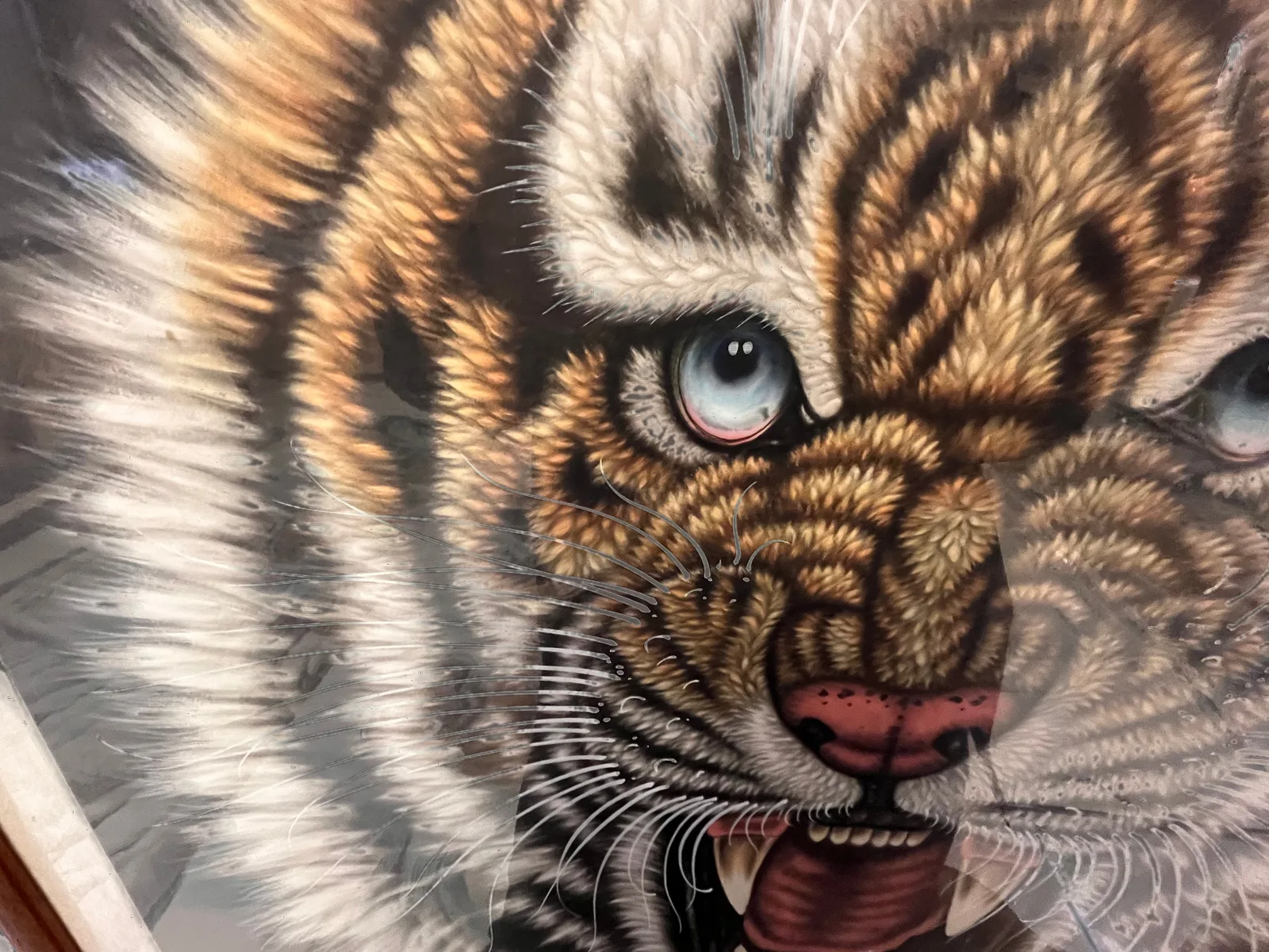 Heroic Bearing | Chinese Tiger Striding Through Green Foliage tiger painting view 9