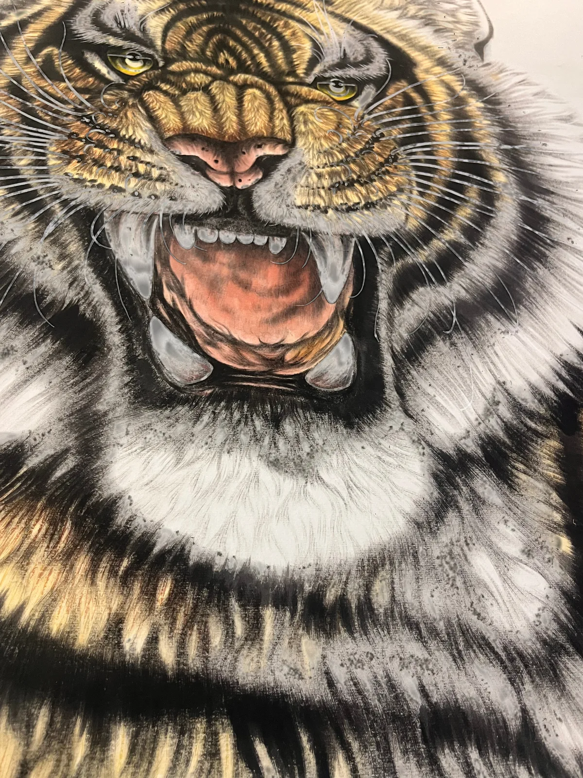 Reclining Tiger in the Mountains | Chinese Landscape Painting tiger painting view 6