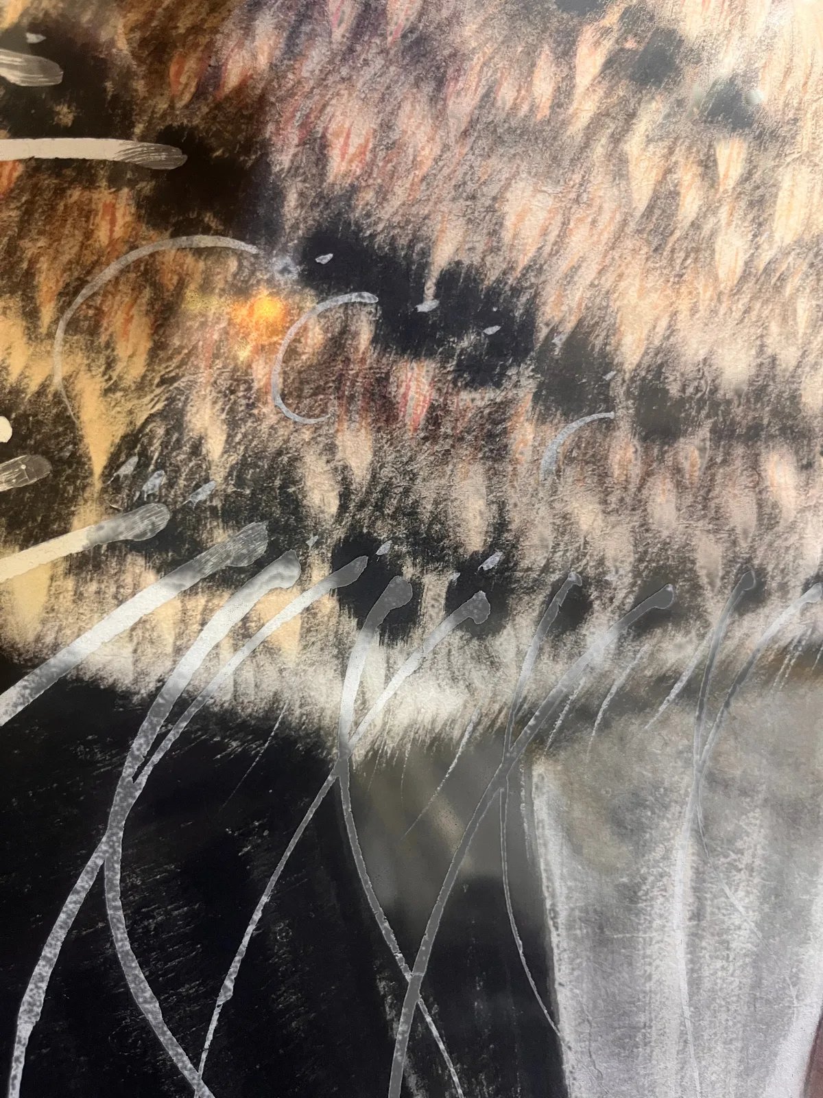 Roar of Divine Might | Front-Facing Tiger Head tiger painting view 11
