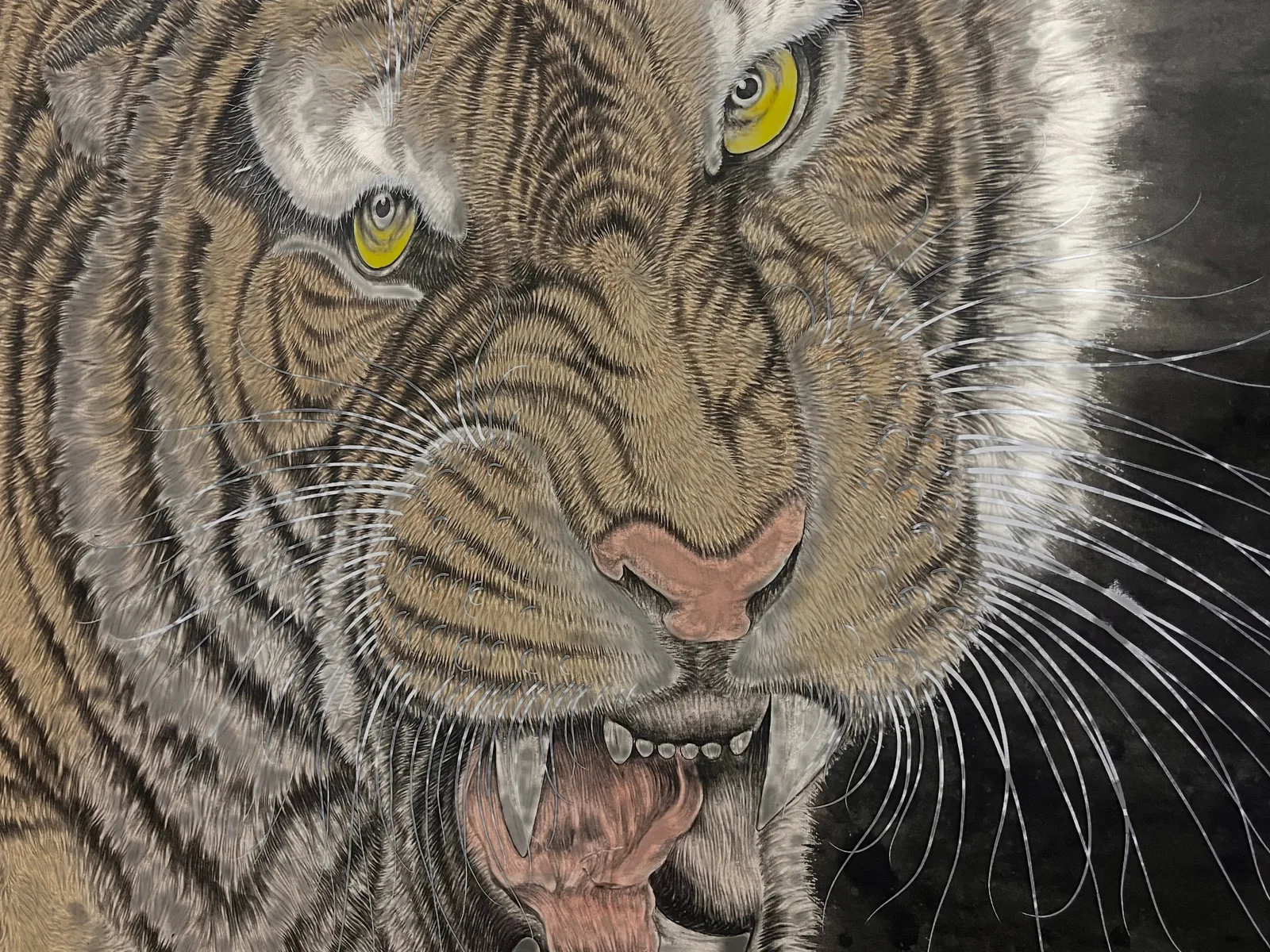 The King's Divine Might | Front-Facing Roaring Tiger tiger painting view 11