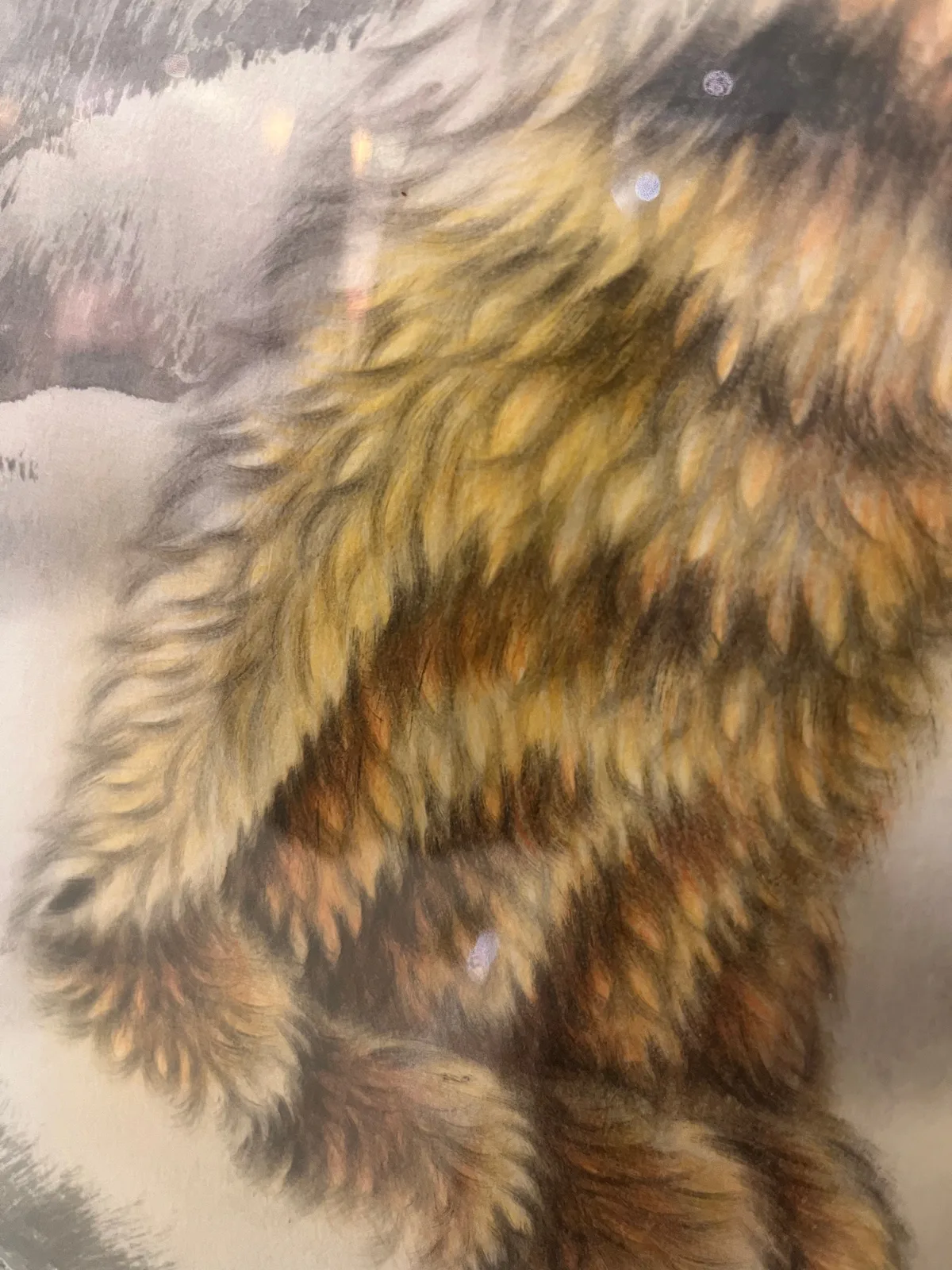 Three Tigers in the Snow Field | Ink Winter Tiger Group tiger painting view 7