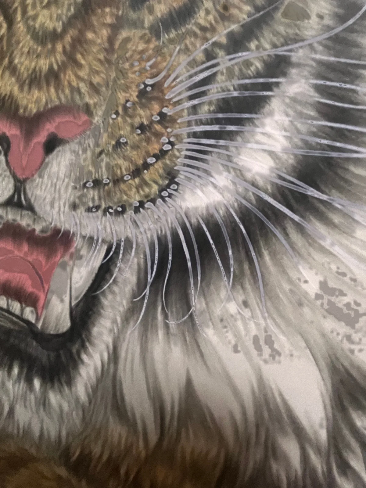Tiger Descending the Misty Cliff | Chinese Mountain Painting tiger painting view 8