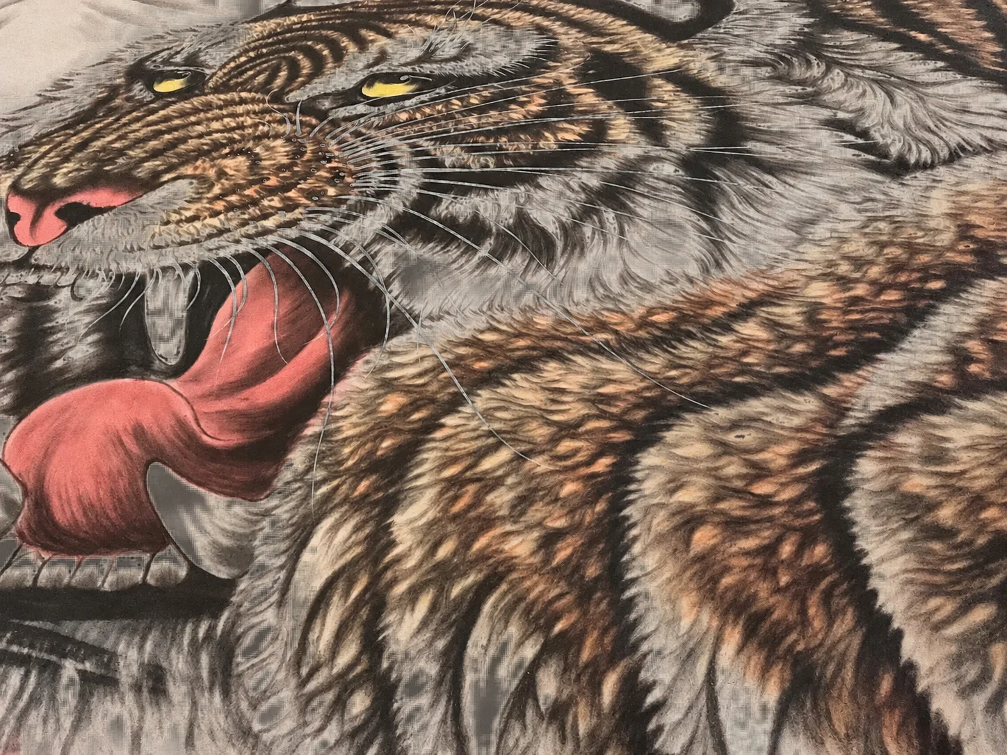 Tiger Leaping over the Snow Lands | Wide Winter Tiger Panorama tiger painting view 7