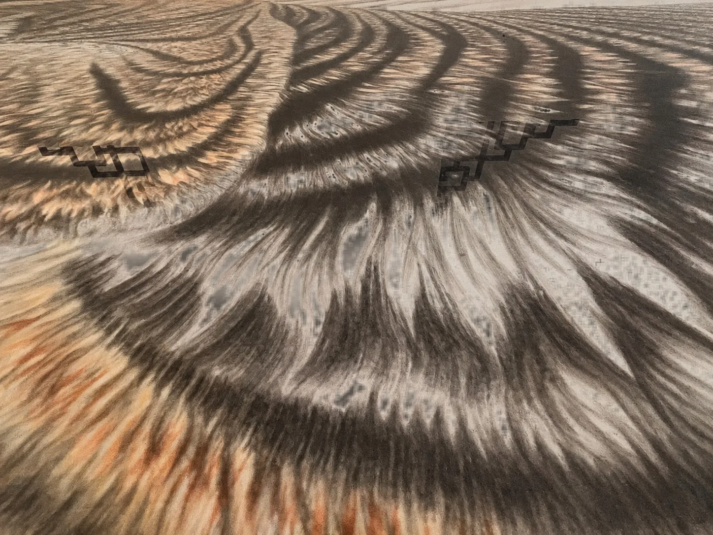 Tiger Leaping over the Snow Lands | Wide Winter Tiger Panorama tiger painting view 8