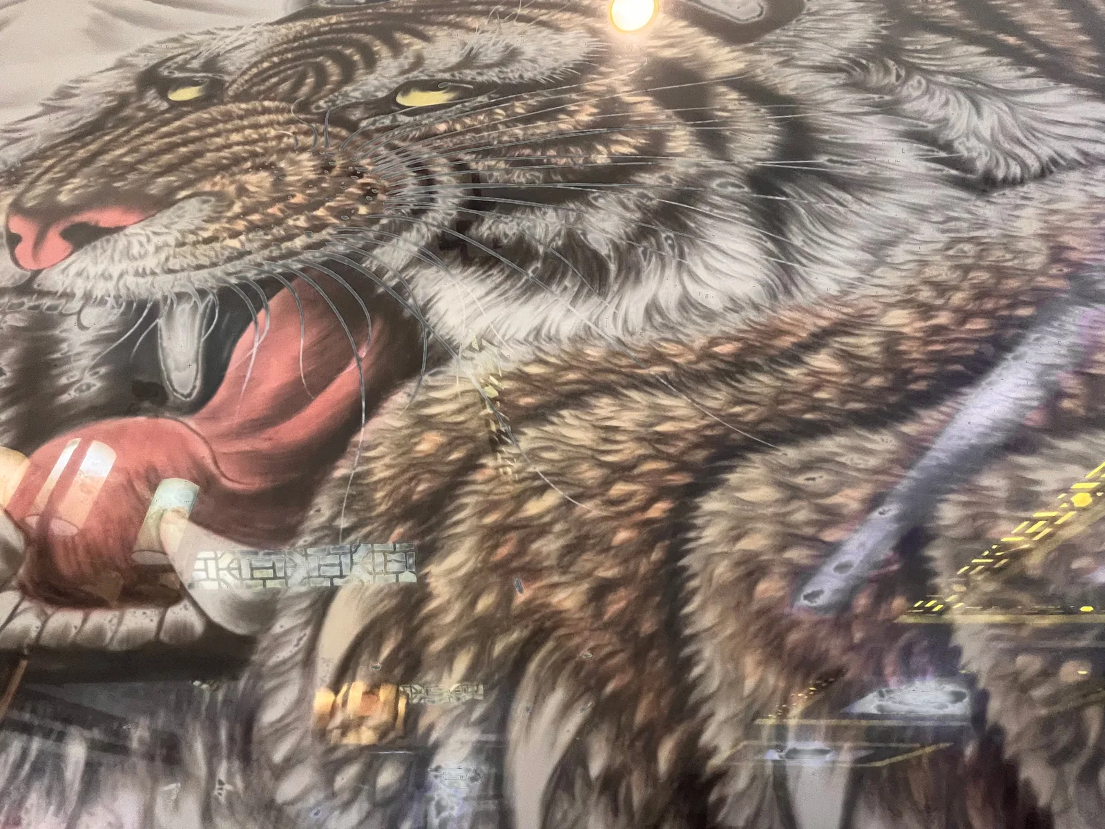 Tiger Leaping through Snow | Chinese Winter Painting tiger painting view 10