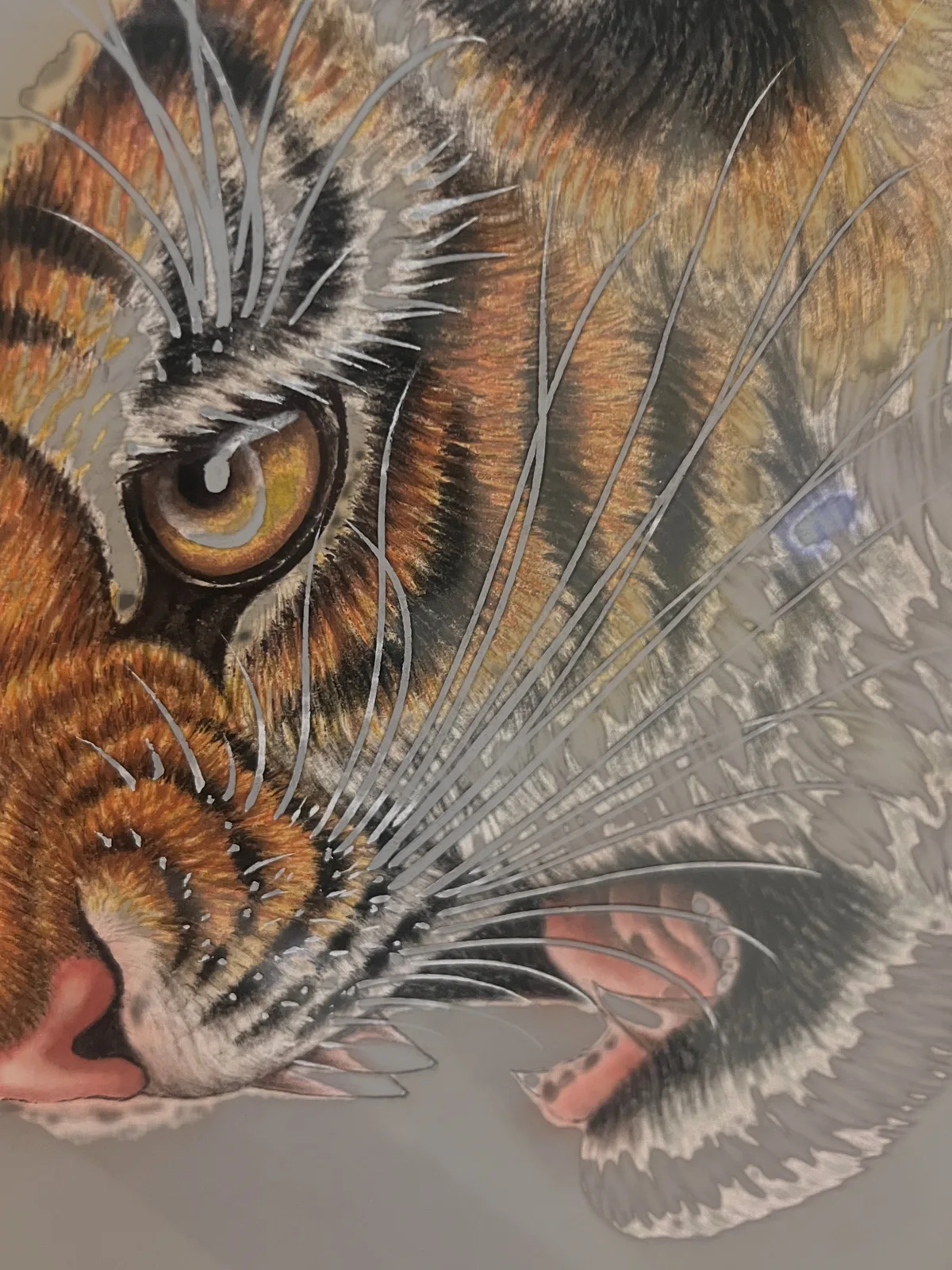 Tiger Stripes | Modern Minimalist Chinese Painting tiger painting view 3