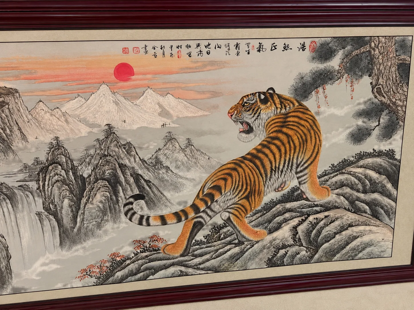 Tiger Stripes | Modern Minimalist Chinese Painting tiger painting view 4