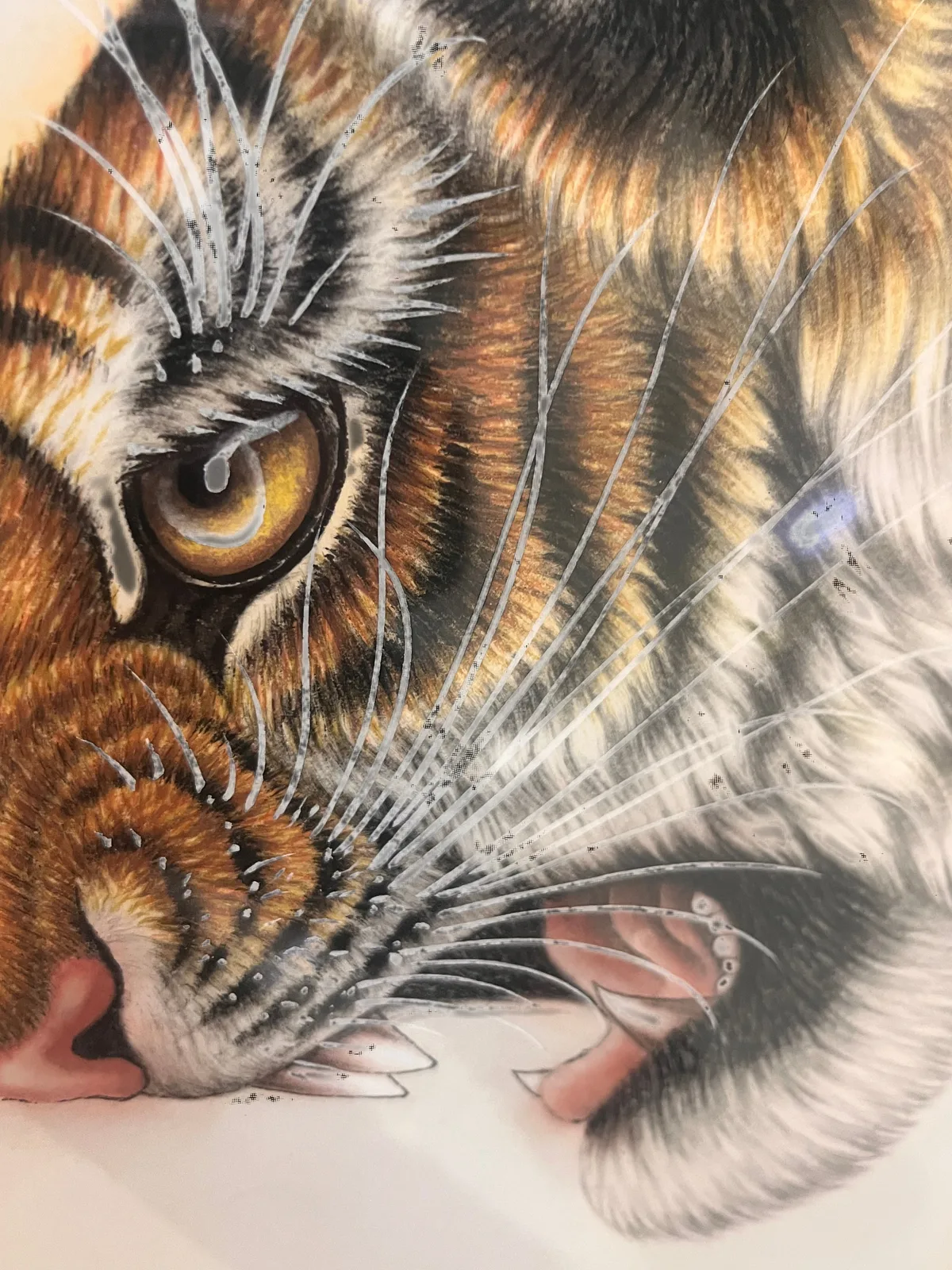Tiger Stripes | Modern Minimalist Chinese Painting tiger painting view 5