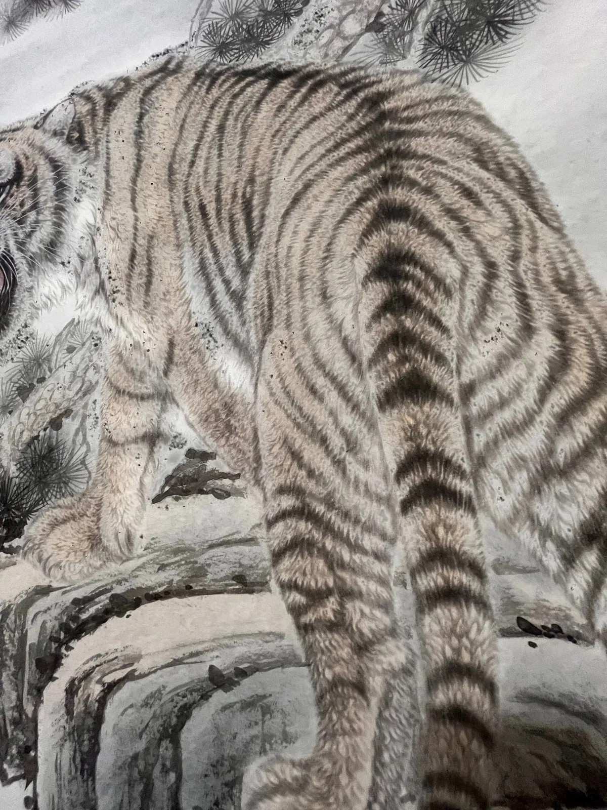 Tiger Unafraid of Snow | Chinese Winter Painting tiger painting view 10