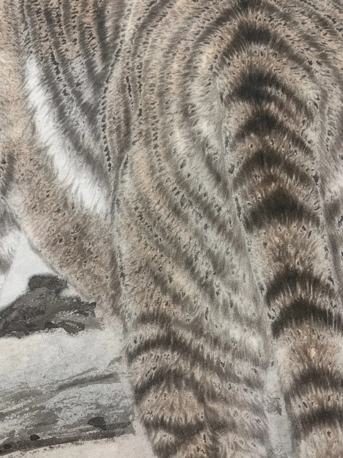 Tiger under the Full Moon | Chinese Night Painting tiger painting view 11