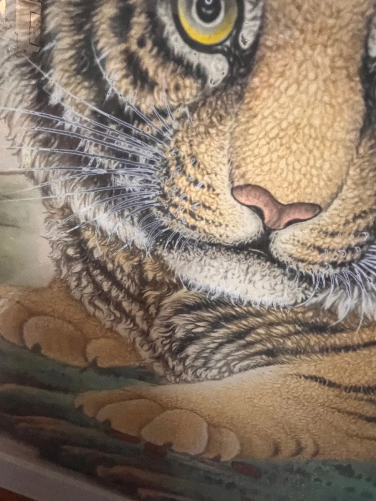 Two Tigers in the Autumn Grove | Chinese Painting tiger painting view 11