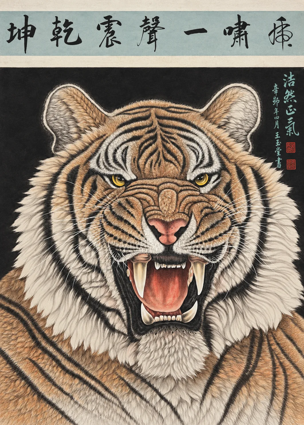 One Roar Shakes the World | Front-Facing Tiger Portrait