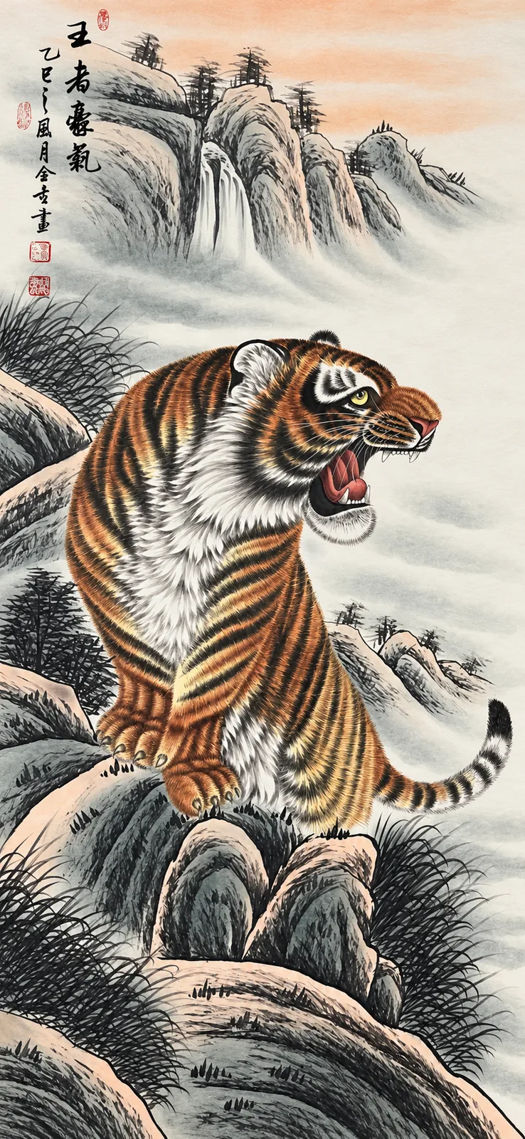 Royal Boldness | Tiger on the Mountain Path